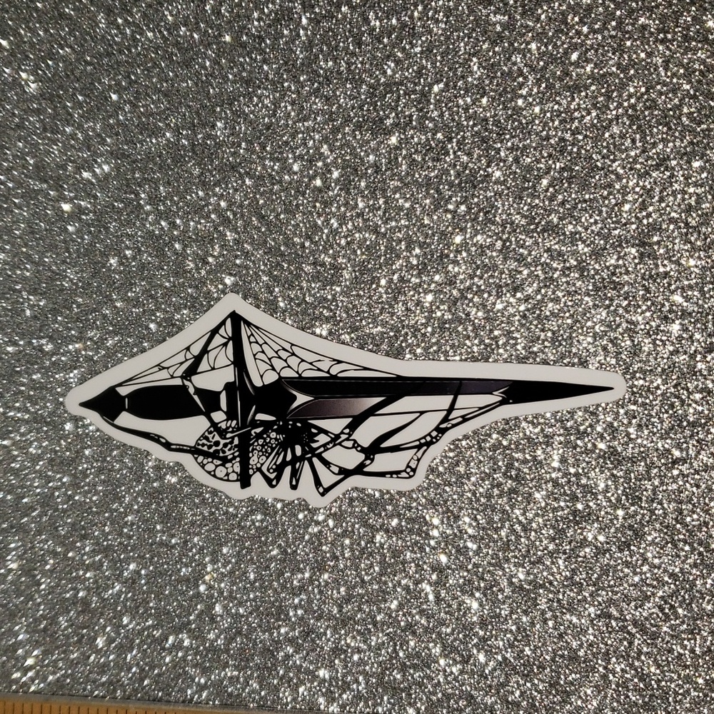 ART Gothic WATERPOOF Sticker Spider Sword